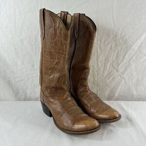 Vintage Women's Rios Of Mercedes Cowboy Western Boots Tan Size 6.5 C Look & Read